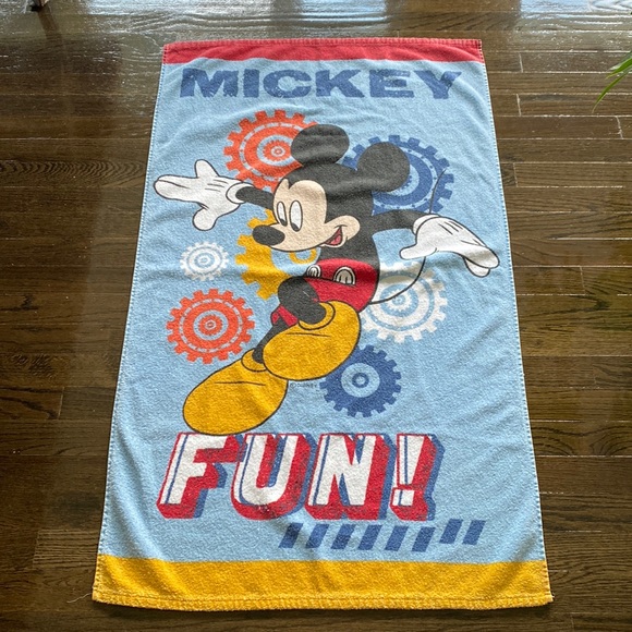 Disney Bath Vtg Disney Mickey Mouse Child Beach Towel Poshmark